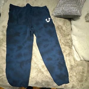 Nwt- TRUE RELIGION INSIGNIA BLUE CRYSTAL HS JOGGERS SIZE XXL